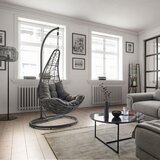 Bessagi Garden Viseč Sedež Rosi, Temno Siv, Z Blazinami | Shoptok.si
