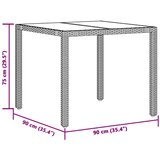  5-dijelni vrtni bistro set od poliratana s jastucima sivi | shoptok.hr