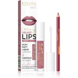 Eveline OH! my LIPS Velvet set za ustnice 13 Brownie Biscotti Cene
