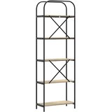 vidaXL Knjižna polica sonoma hrast 60 x 30 x 183 cm Konstruiran les | Shoptok.si