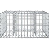 Gabionski uzdignuti krevet Srebrno 80 x 80 x 40 cm - 80 x 80 x 40 cm | shoptok.hr