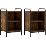  Noćni ormar 2 kom. Dimljeni hrast 40 x 30 x 60 cm - Dimljeni hrast 2 | shoptok.hr