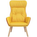  Stolica za opuštanje od tkanine i PVC-a boja senfa | shoptok.hr