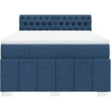  Krevet s oprugama i madracem plavi 140x200 cm od tkanine | shoptok.hr