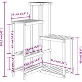  Stalak za cvijeće 62,5 x 61,5 x 101,5 cm od masivne jelovine | shoptok.hr