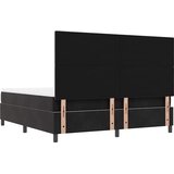  Krevet s opruga kutije s uzglavljem Crna 200 x 180 cm Baršun | shoptok.hr