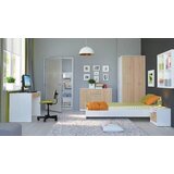 MID.YOU omara s klasičnimi vrati, bela, hrast sonoma | Shoptok.si