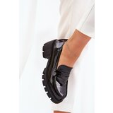 Boto Lacquered Women's Half Shoes On Chunky Heel Black Felonith | Shoptok.si