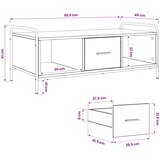  Stolić za kavu Hrast sonoma 99,5 x 49 x 41 cm Konstruirano drvo | shoptok.hr