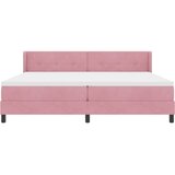  s opruga kutije Ružičasta 200 x 200 cm Baršun | shoptok.hr