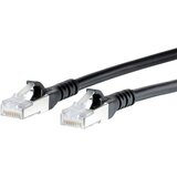 Metz Connect 1308450500-E RJ45 omrežni kabel\, Patch kabel CAT 6a S/FTP 0.50 m črna z zaščitnim zapornim zatičem 1 kos, (20421623) | Shoptok.si