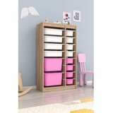 Hanah home višenamenske police montana xs 2D4N8U sonomo white pink Cene