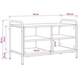  TV ormar 140 x 39,5 x 50 cm Crni hrast Konstruirano drvo | shoptok.hr