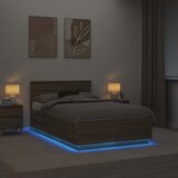  Krevetna konstrukcija S LED lampica Sonoma hrast 120 x 190 cm | shoptok.hr