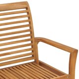  Klupa s jastukom boje vina 112 cm od masivne tikovine | shoptok.hr