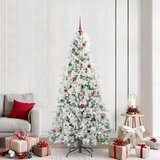 vidaXL Umjetno božićno drvce s nogom s stalakom Zelena 210 cm PE i PVC | shoptok.hr