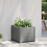  Povišena vrtna gredica PP siva boja kamena 43 x 43 x 35 cm | shoptok.hr