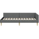  Kutni okvir kreveta Tamno siva 90 x 200 cm tkanina | shoptok.hr