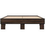  Okvir za krevet smeđi hrast 140x190cm konstruirano drvo i metal | shoptok.hr