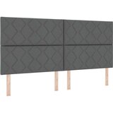 Box Spring Krevet s Madracem &amp LED Tamno Siva 200x200 cm Tkanina | shoptok.hr