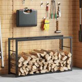 vidaXL Stalak za drva crni 110x30x61 cm čelik | shoptok.hr
