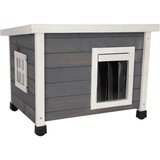 Kerbl Pet kućica za mačke Rustica, bijela/siva - D 57 x Š 45 x V 43 cm Cijene