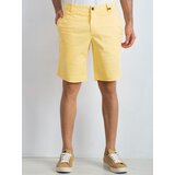 Fashion Hunters Men's Yellow Cotton Shorts | shoptok.hr