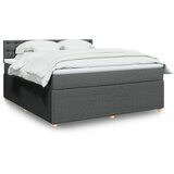 vidaXL Okvir kreveta s oprugama i madrac svjetlosivi 180x200cm tkanina | shoptok.hr
