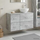  Set namještaja za kupaonicu 2 kom. Betonska siva 49,5 x 41 x 80 cm | shoptok.hr
