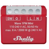 Shelly Qubino Wave 1PM Mini Z-Wave measuring-switching actuator Red | shoptok.hr