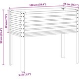  Vrtna sadilica siva 100x41x90 cm čelična | shoptok.hr
