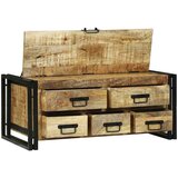  Kava Stol s ladicama Smeđa 90 x 50 x 38 cm Čvrsto drvo manga | shoptok.hr