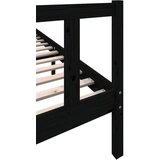  Posteljni okvir črn iz borovine 200x200 cm, (20644890) | Shoptok.si