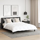 vidaXL Odeja Drugo z blazino 3 pcs Bela 240 x 200 cm Puh | Shoptok.si