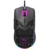  CANYON,Gaming Mouse with 7 programmable buttons, Pixart 3519 optical sensor, 4 levels of DPI and up to 4200, 5 million times key life, 1.65m Ultraweave cable, UPE feet and colorful RGB lights, Black, size:128.5x67x37.5mm, 105g | Eponuda.ba