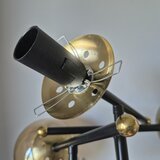  Prislonjen luster MALENA 6xE14/5W/230V zlatna/crna/dimljeno bež | Eponuda.com