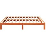  Posteljni okvir brez vzmetnice voščeno rjav 160x200 cm borovina, (22011677) | Shoptok.si