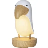 Bijelo-smeđa LED dječja noćna svjetiljka Toucan -