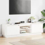  The Living Store TV omarica bela 140x35x40 cm trdna borovina - TV Omarica, (21555917) Cene