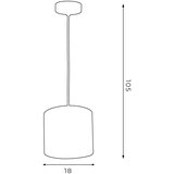  Luster na sajli ARDEN 1xE27/60W/230V preč. 18 cm crna/zlatna | Eponuda.com