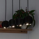  Visilica na sajli GAMBIT 4xGU10/10W/230V crne boje | Eponuda.com
