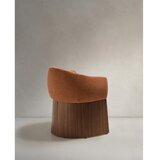 Kave Home Oblazinjen jedilni stol z nasloni za roke v barvi terakote Bosca – | Shoptok.si