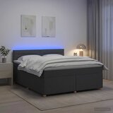  Boxspring krevet s madracem Tamnosiva 140 x 200 cm Tkanina 144 x 200 x 100.5 cm | Shoptok.si