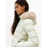 Tommy Jeans Zimska jakna mornarsko plava / pastelno zelena / crvena / bijela | shoptok.hr