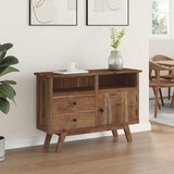  Kreveta s ladicama Prirodna 100 x 30 x 68 cm Čvrsto teak drvo | shoptok.hr