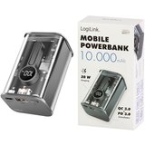 Logilink Power bank 10000 mAh, 1x USB-A, 1x USB-C, sa zaslonom, PD &amp, QC, transp. PA0306 aku-pack 10000 mAh Li-Ion prozirna | Eponuda.ba