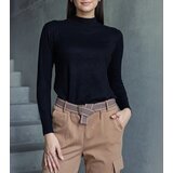 Black classic loose-fit sweater Essana | shoptok.hr