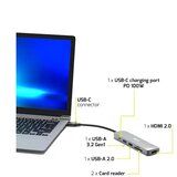 Port Designs 900162 interface hub USB Type-C Silver | shoptok.hr