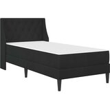  Okvir kreveta s madracem s uzglavljem Crna 90 x 190 cm Baršun | shoptok.hr