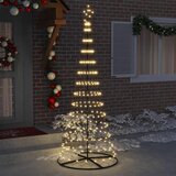  LED božićno drvce s 295 LED svjetlima Topla bijela 250 cm Metal | shoptok.hr